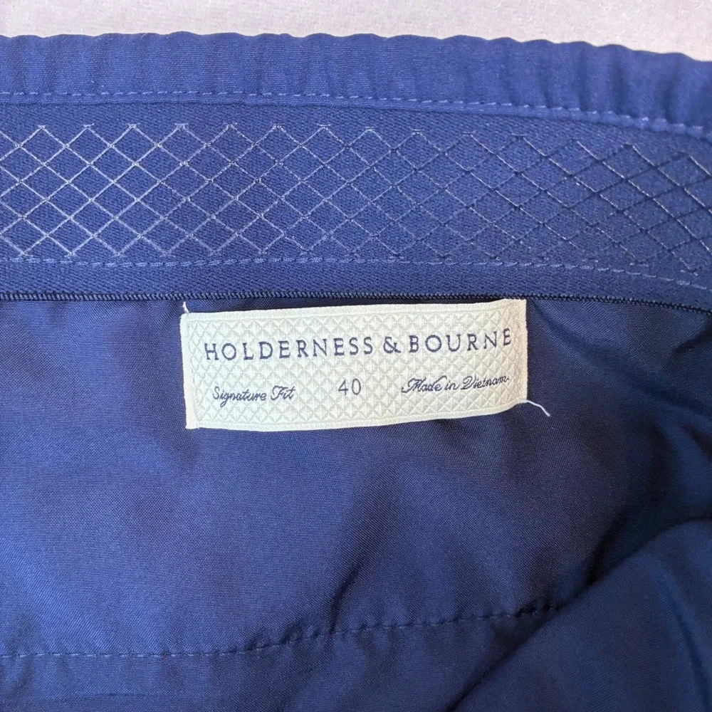 Holderness & Bourne Harwood Short Mens 40 Navy Blue Golf Performance Signature